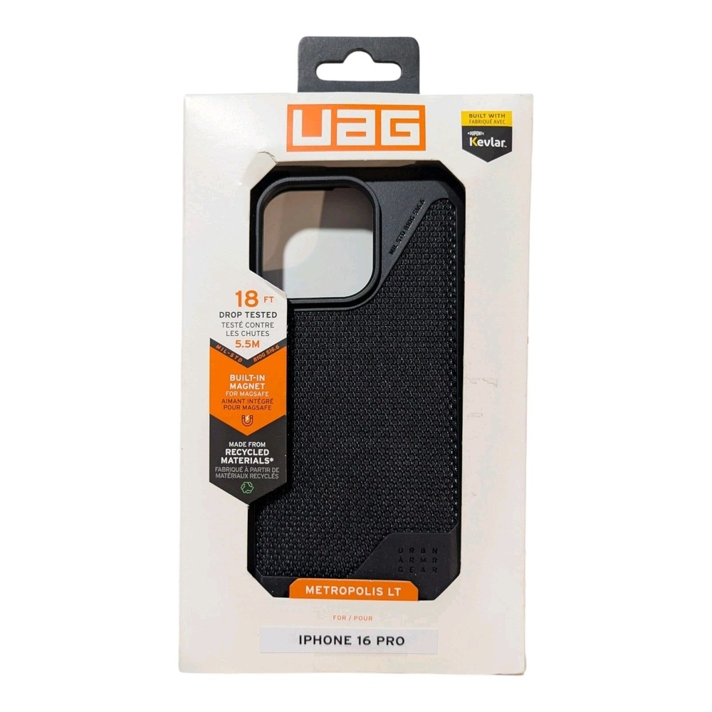 Cc9-O UAG Metropolis LT Series Case Magsafe for Apple iPhone 16 Pro - Black ⬇️